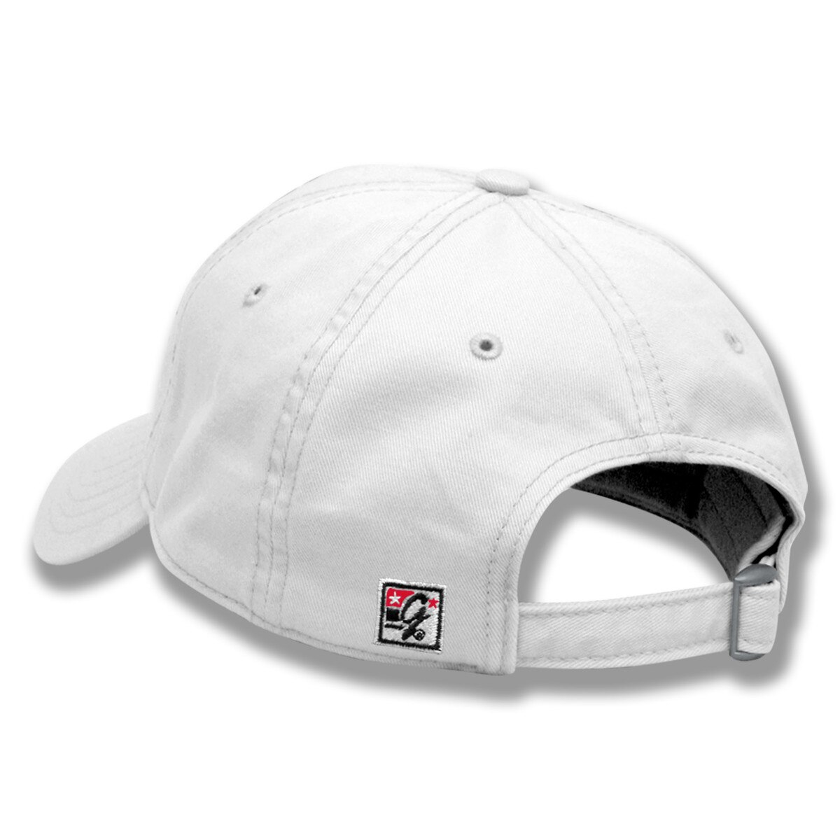 White Adjustable Twill Hat - Block